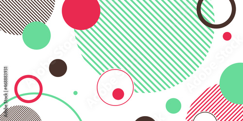 Geometric vector background with circles.