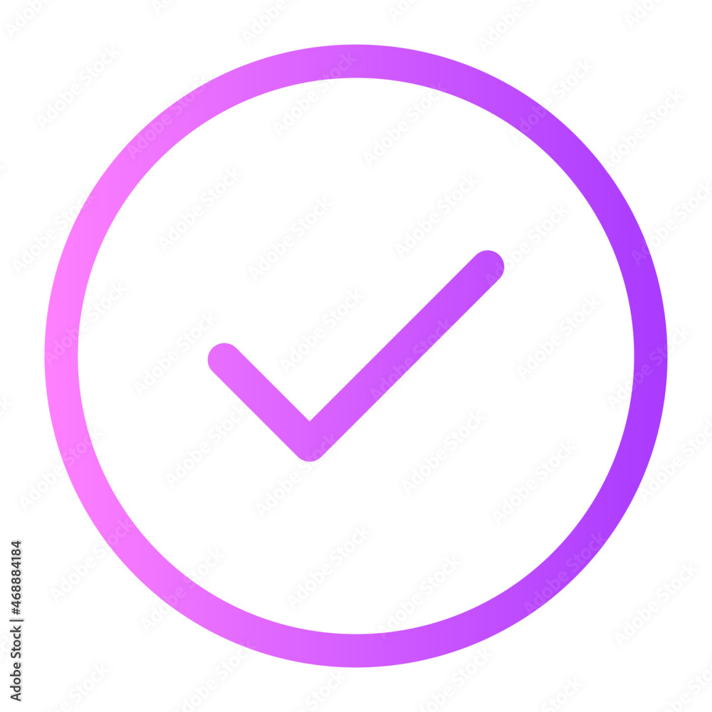 Approve gradient icon Approve gradient icon