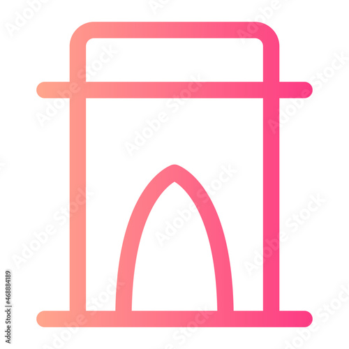 Archway gradient icon