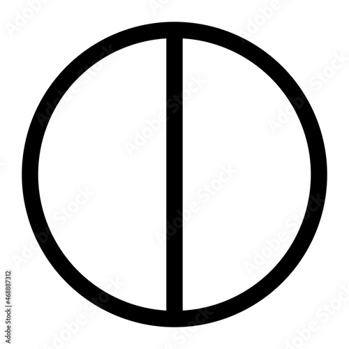Contrast line icon