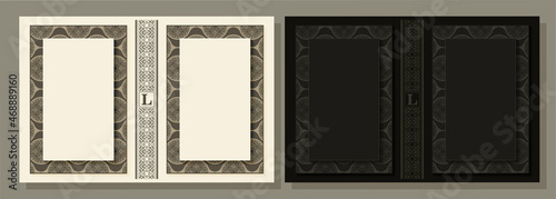 Vintage book layouts from creative design
