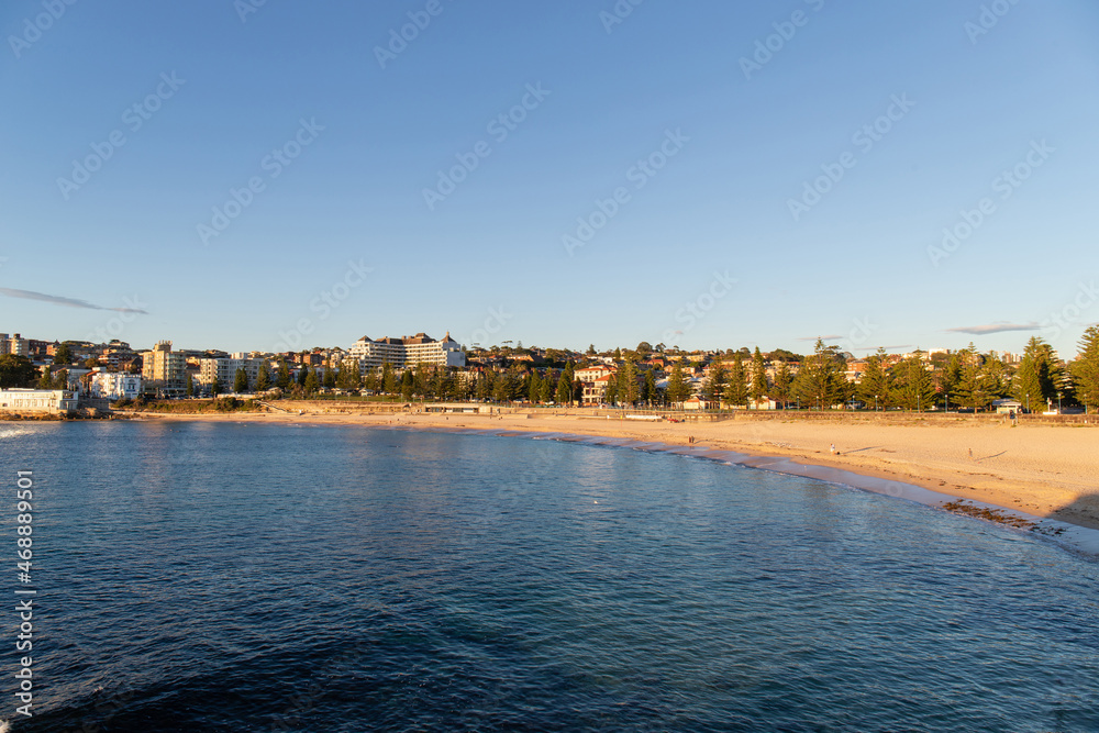 Morning view of Coogee Beach, Sydney, Australia.