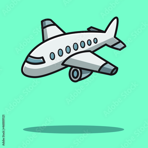 cute airplane vector illustration