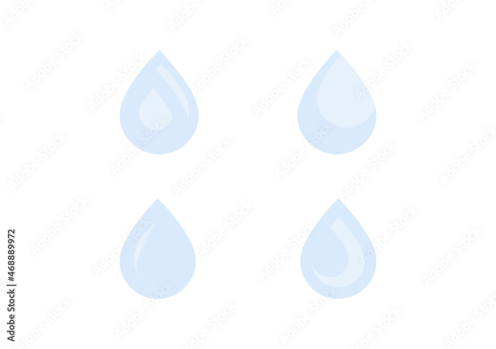 blue water drop vector isolated on white background ep108 blue water drop vector isolated on white background ep108