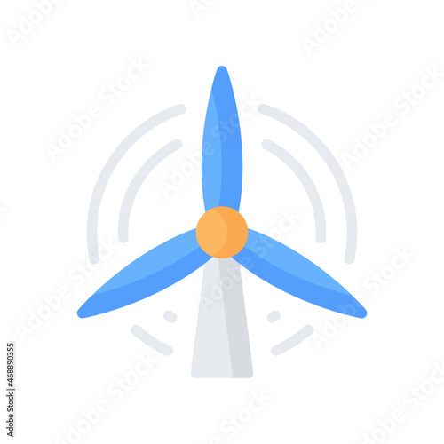Turbine Icon, Flat style icon vector illustration, Suitable for website, mobile app, print, presentation, infographic and any other project.