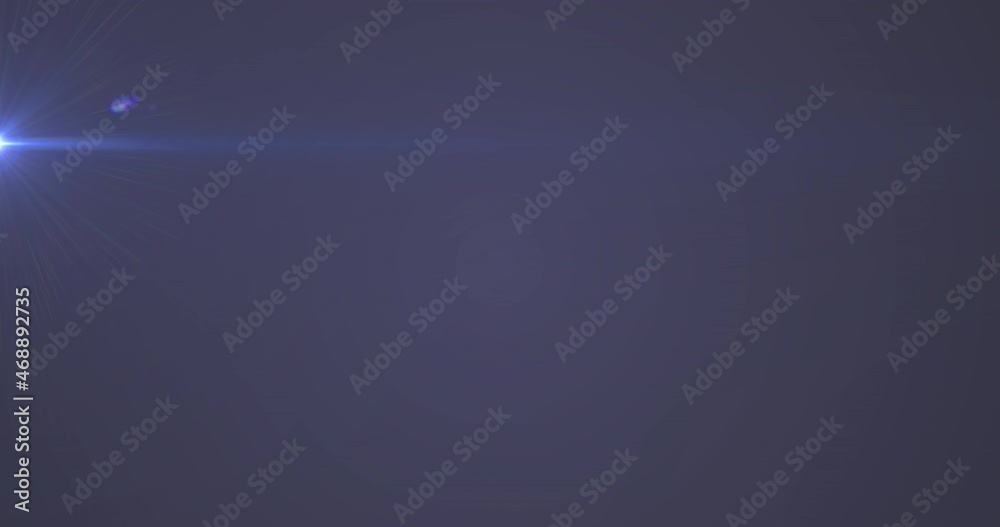 Animation of beam of blue light light on dark grey background