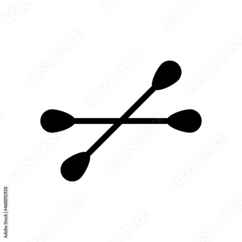 ear sticks icon, ear vector, sticks illustration