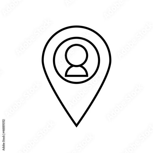 Free Download location people icon, location vector, people illustration - GFXLoad