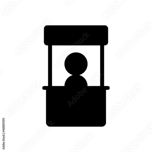 promo stand icon, promotion vector, market illustration