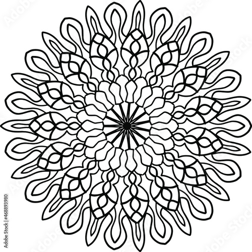 Royal Mandala pattern, Ornamental luxury mandala, Circular pattern, Decorative pattern, coloring book page, yoga , meditation, 