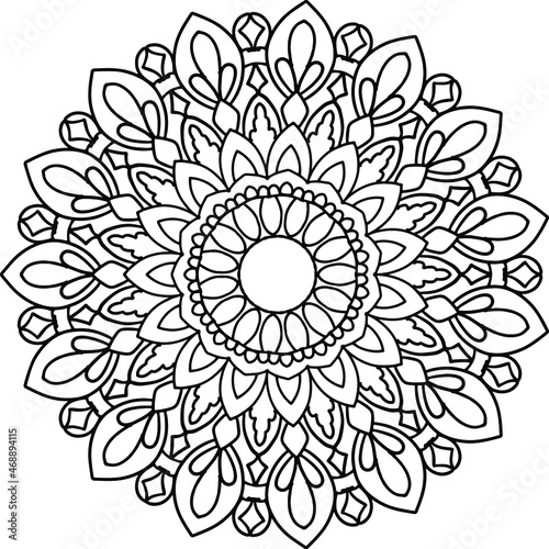 Royal Mandala pattern, Ornamental luxury mandala, Circular pattern, Decorative pattern, coloring book page, yoga , meditation, 