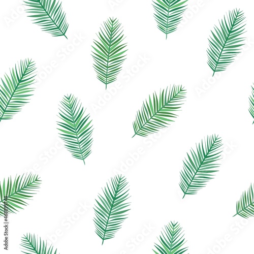 shabby fir-tree branches on white background. seamless winter pattern with spruce.