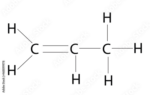 1- Propene structure ( 1- Propene formula)