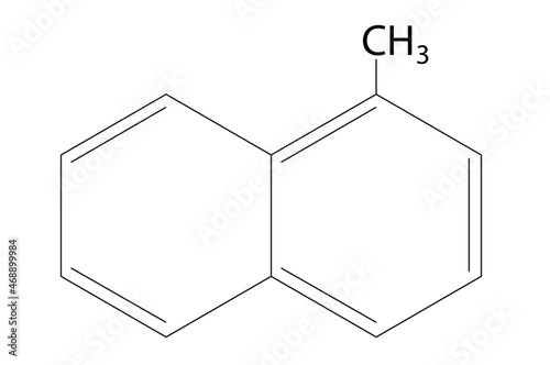 1- methylnaphthalene structure (1- methylnaphthalene anatomy) photo