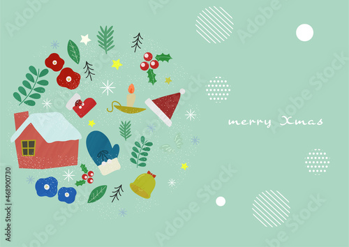 シンプルでかわいいクリスマスカード