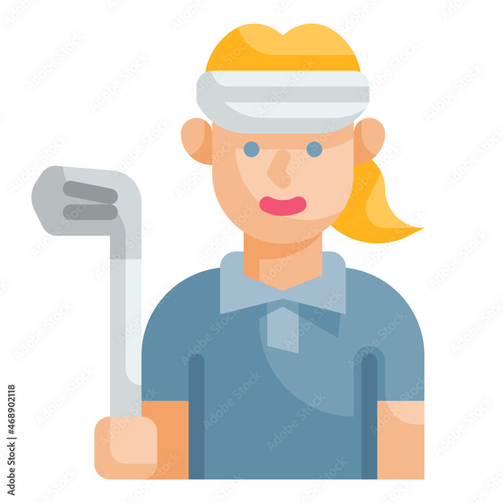 golf flat icon golf flat icon