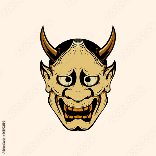 Oni japanese devil mask