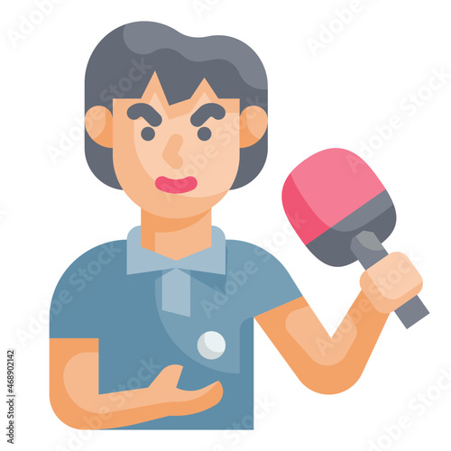 tabletennis flat icon