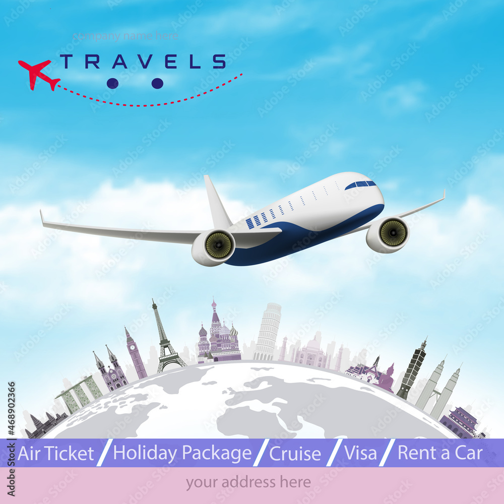 Tour and Travel Banner for Travel copany Banner and flyer Tour and Travel Banner for Travel copany Banner and flyer