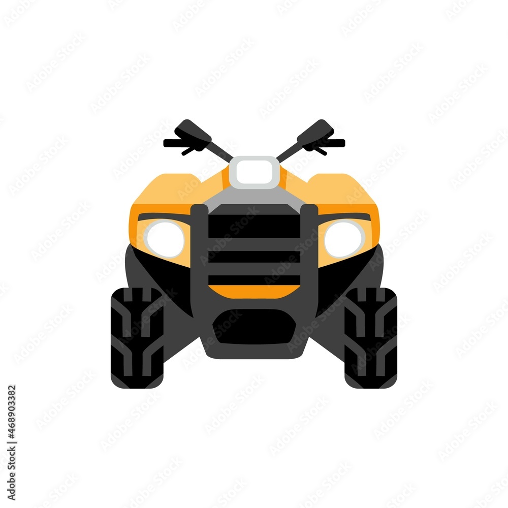 Quad bike. motorcycle in flat style Quad bike. motorcycle in flat style