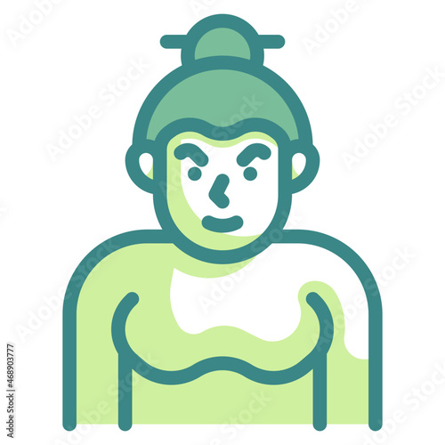 sumo blue line icon