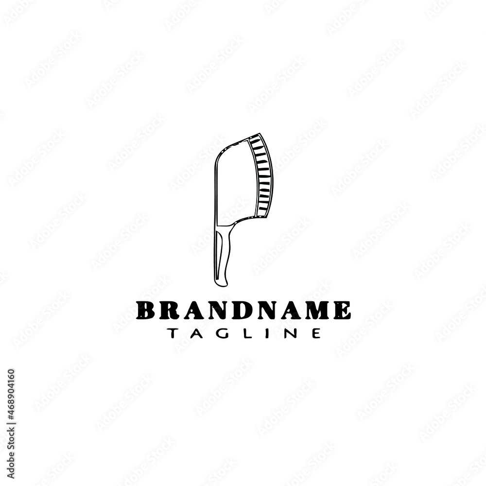 cleaver logo cartoon design template icon black isolated illustration cleaver logo cartoon design template icon black isolated illustration
