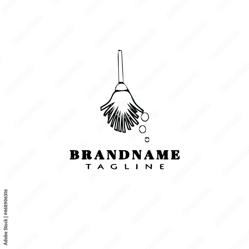 mop logo design icon black template isolated vector illustration Stock Vector Adobe Stock