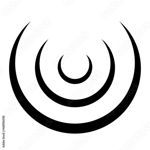circle abstract art, curved lines, semicircle art of artists, flame of fire