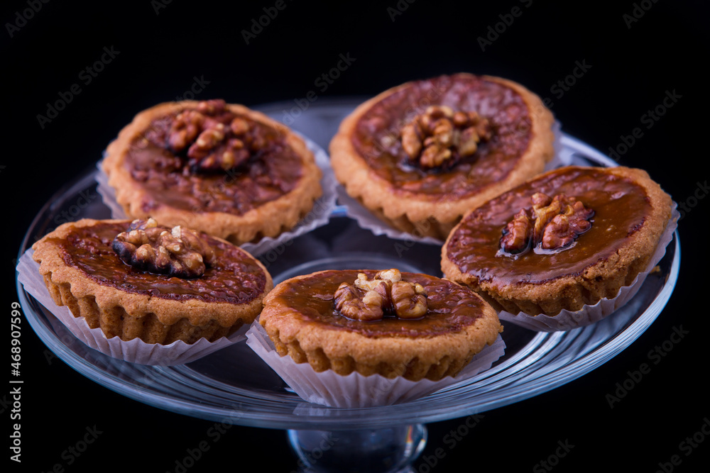 Homemade cakes and pies with different creams Homemade cakes and pies with different creams