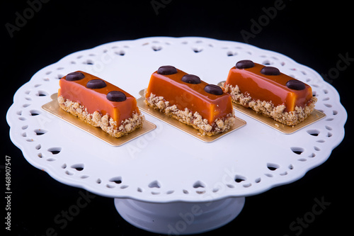 Homemade cakes and pies with different creams