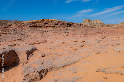 Red Canyon in the Senai Peninsula Desert