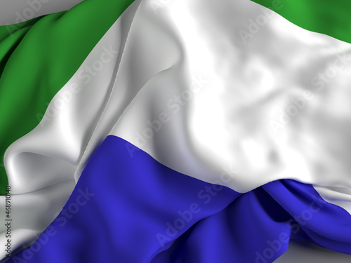 The flag of Sierra Leone, Republic of Sierra Leone