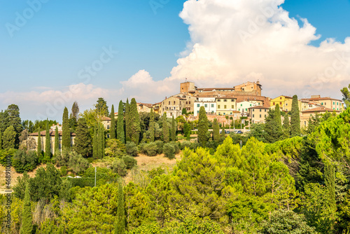 View at the small town Lari - Italy,Tuscany