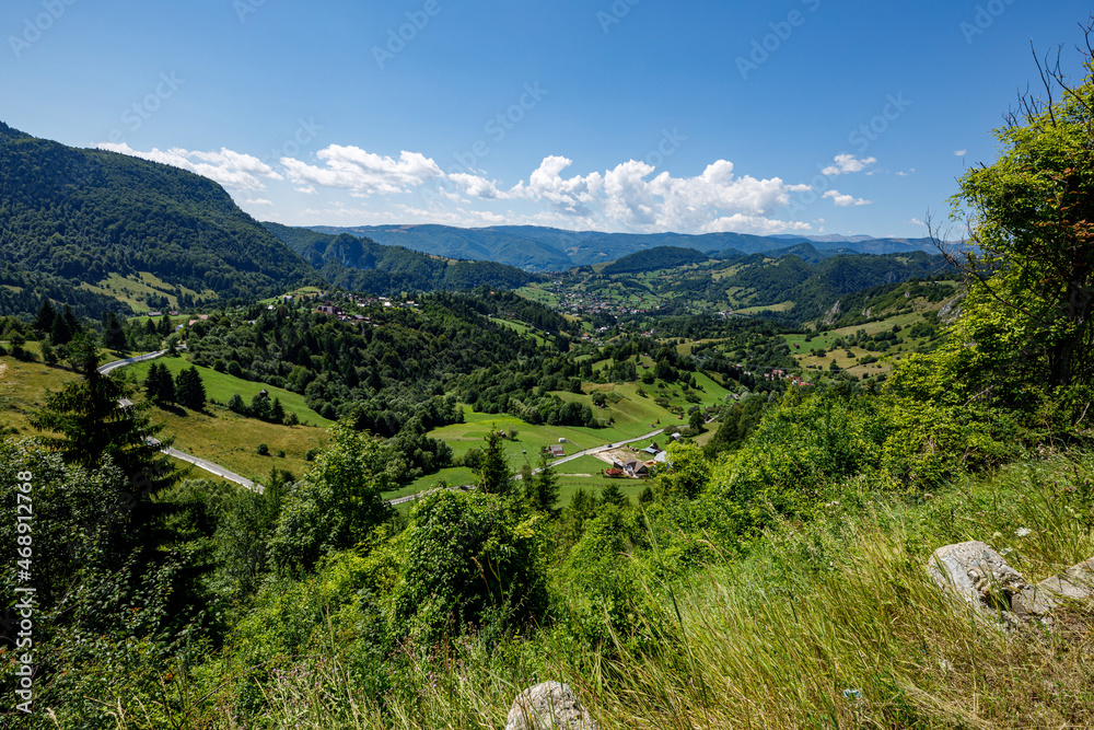 The landscape of the carpathian in Romania