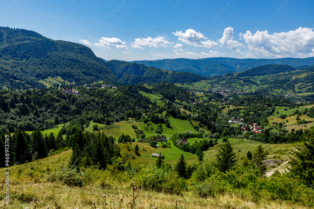 The landscape of the carpathian in Romania