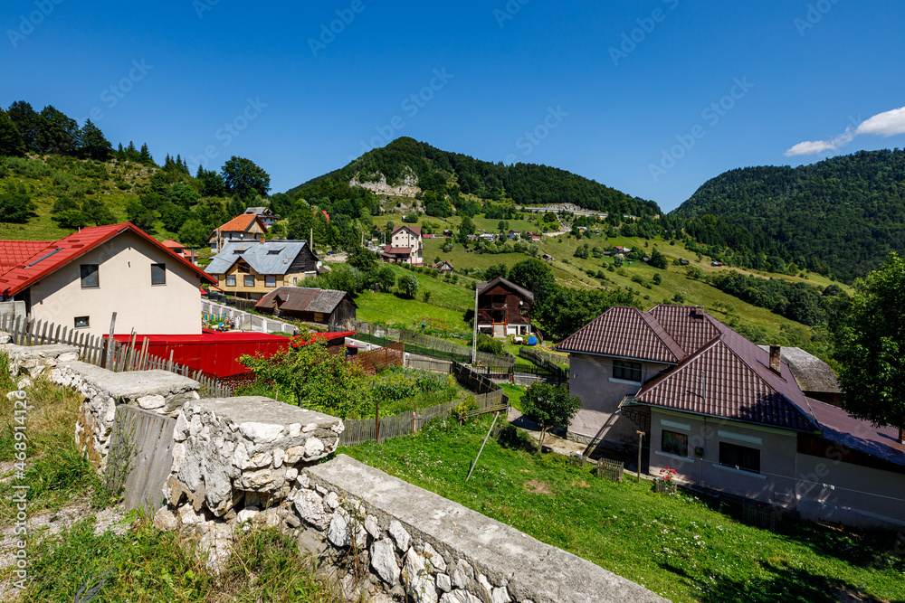 Village and Houses in the carpathian of Romania