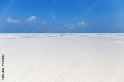 Amazing beach with white sand in Zanzibar  Tanzania