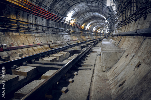 Underground transport tunnel, subway tunnel, St. Petersburg © SeTTMF