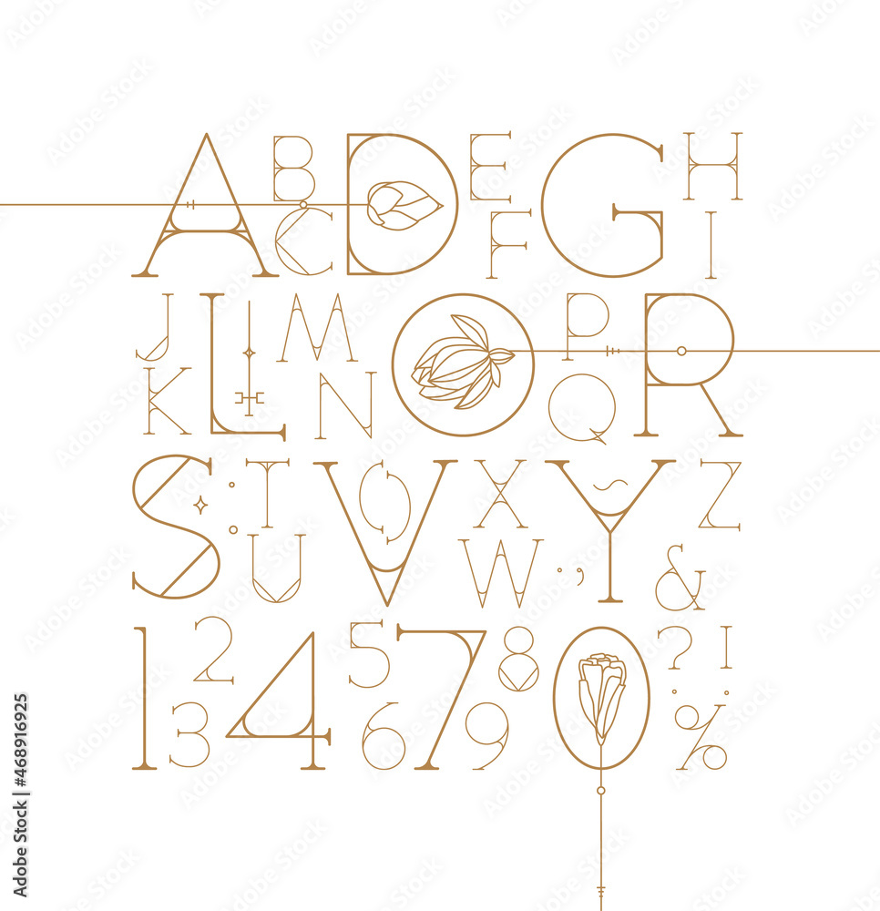 Art Deco alphabet
