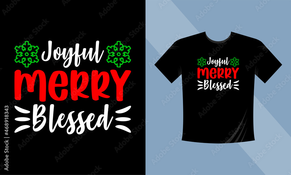 JOful Merry Blessed. Print Ready Christmas T-Shirt Design. This design also can use in mugs, bags, stickers, backgrounds, and different print items. JOful Merry Blessed. Print Ready Christmas T-Shirt Design. This design also can use in mugs, bags, stickers, backgrounds, and different print items.