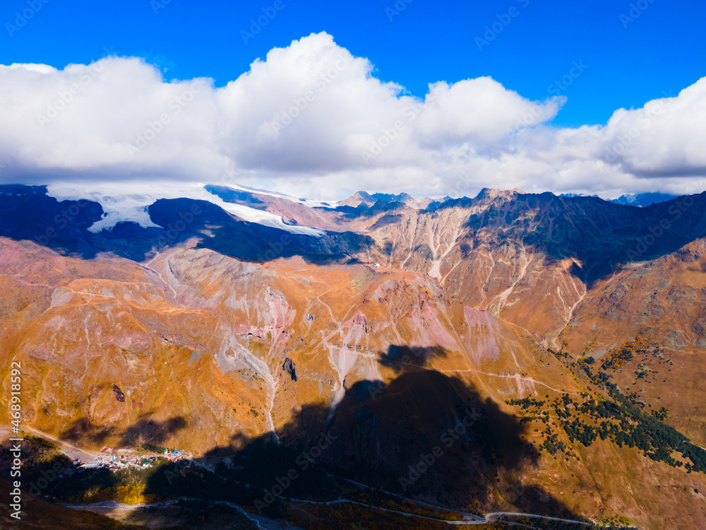 Fototapeta premium Mountains in Mount Elbrus region, Russia