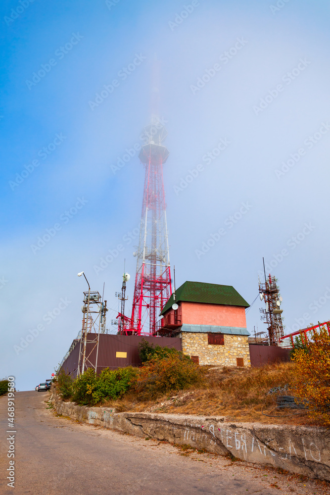 Cellular base station antenna tower, Pyatigorsk