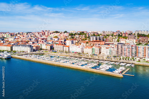 Santander city aerial view, Spain