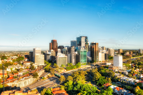 Canvas Print D NOrth Syd from Kirribilli