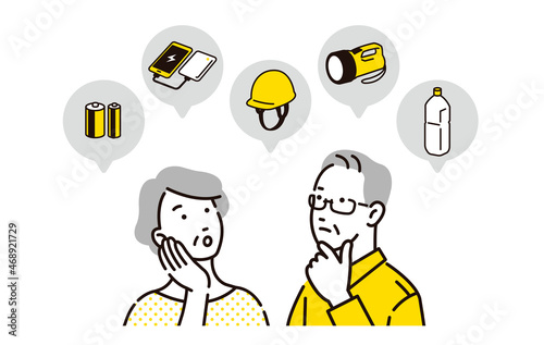 防災を考えるシニア夫婦