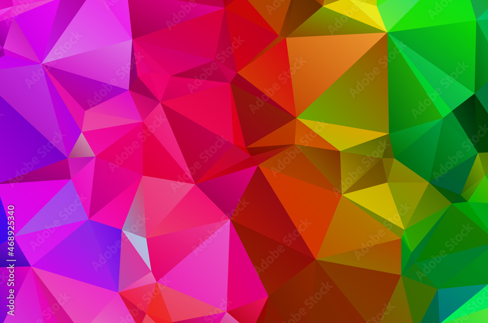 Colorful purple vivid polygonal triangular background pattern