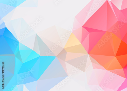 Geometric designs. Vector  multicolor geometric background. Triangles  vivid in the style of cubism of triangles. Vector art.