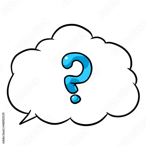 icon Dialogue conversation question mark illustration cartoon