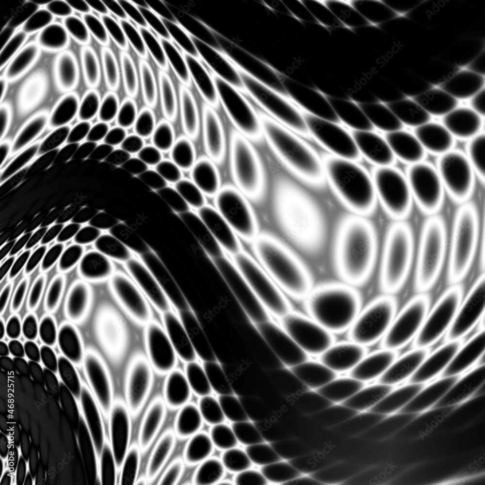 Black and white wave texture illustration wallpaper Stock Illustration