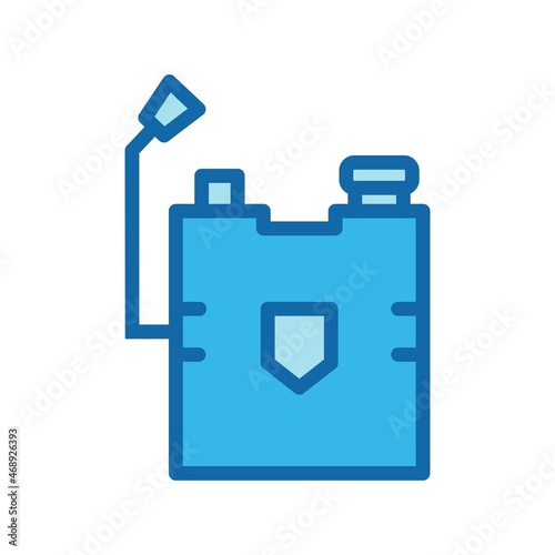 Fumigate Line Filled Blue Vector Icon Design